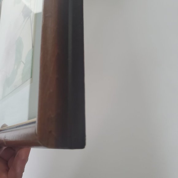 Hummingbird Wall Art Hibiscus Flower Matted & Wood Framed Gallery Wall Piece - Picture 10 of 11